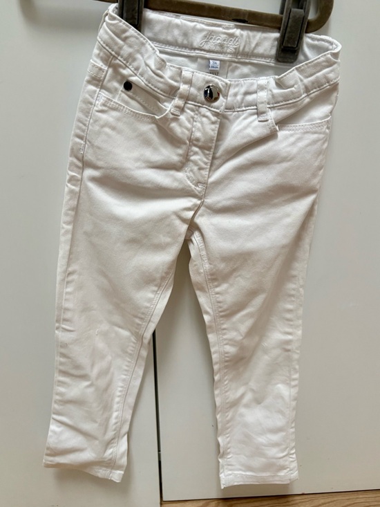 Jacadi Other - Jacadi White toddler baby boy girl denim skinny jeans 3T